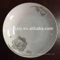 Fashion Cute 8 Inch White Porcelain Ceramic Dinner Plates Dish For Cake Fruit Snack Food